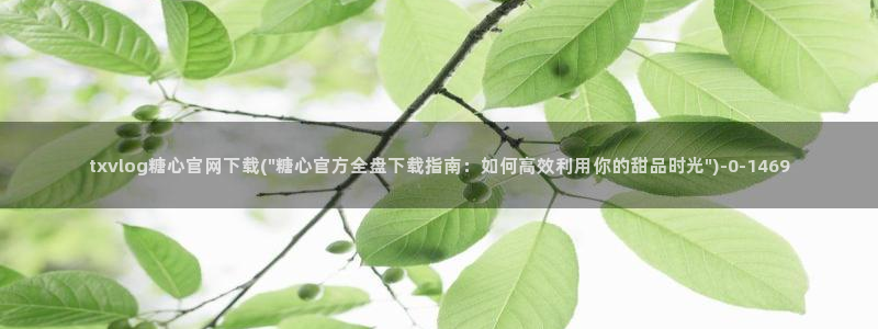 唐糖心vlog：txvlog糖心官网下载(\